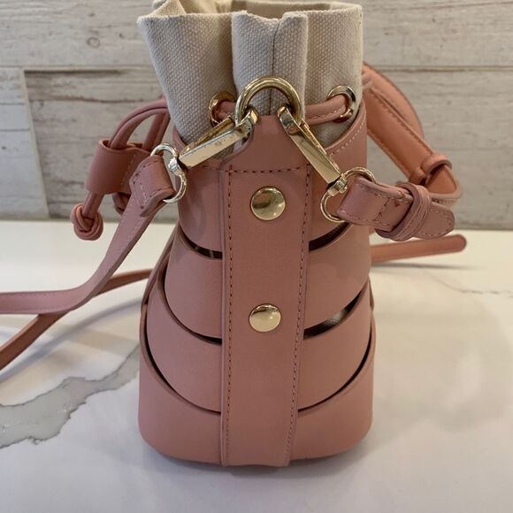 Madison West Vegan Leather Nesting Purse Pink - Picture 11 of 15